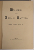 c1860 Memorials Of The English Martys Antique British History & Literature Book-3