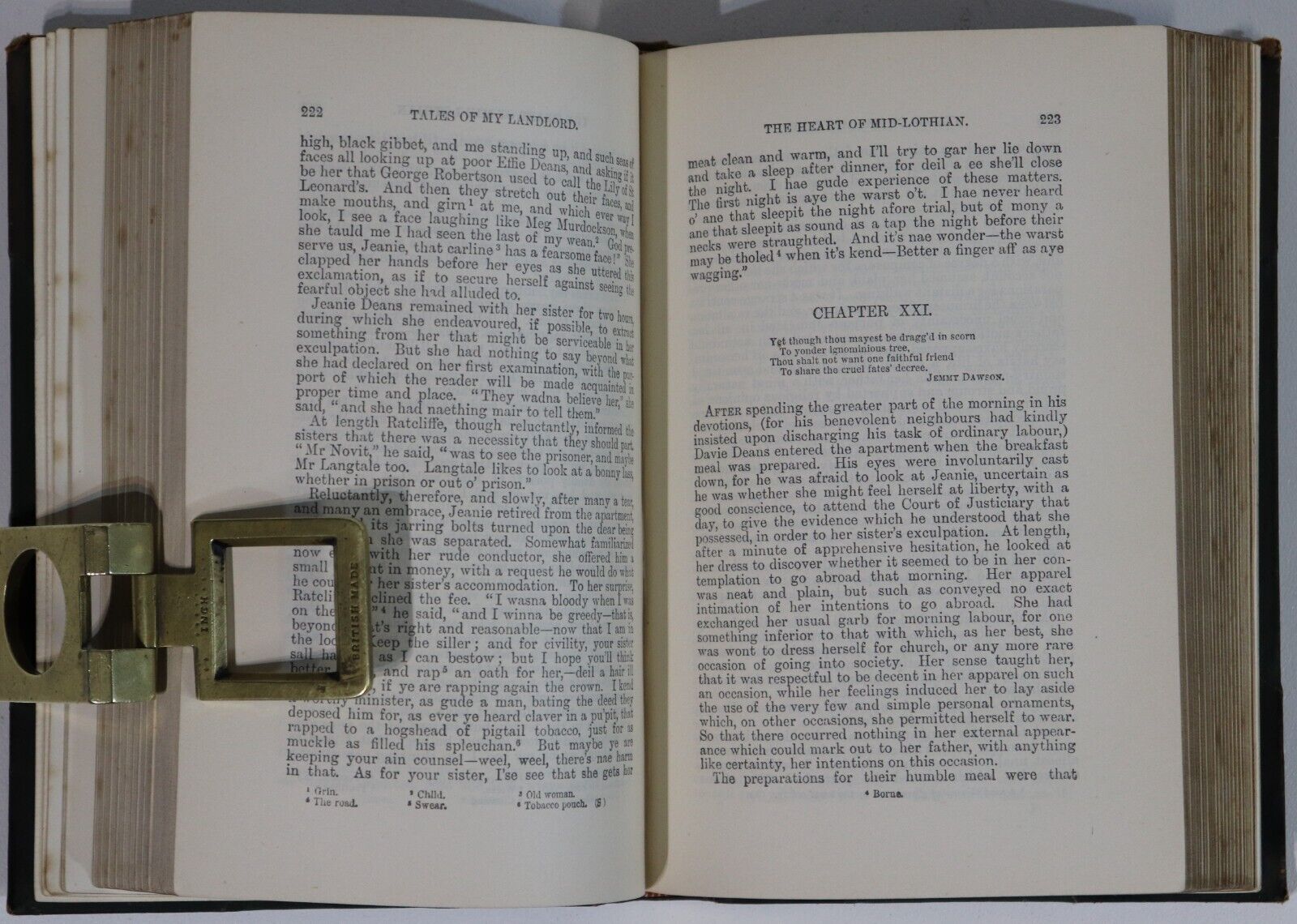 c1885 The Heart Of Mid-Lothian by Sir Walter Scott Antique British Fiction Book