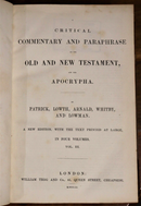 1851 3vol Commentary On Old & New Testament & Apocrypha Antiquarian Books-4