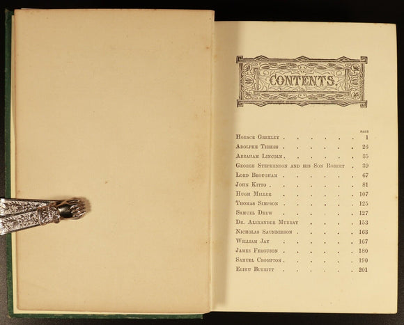 c1880 Famous Boys & How They Became Great Men Antiquarian British History Book