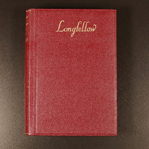 1948 The Poetical Works Of Longfellow Antique Poetry Book Oxford Uni Press Ed.