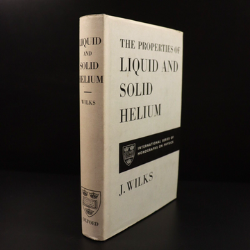 1967 Properties Of Liquid & Solid Helium J. Wilks Vintage Science Reference Book