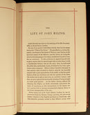 c1882 Poetical Works Of John Milton Paradise Lost Antique Poetry Book Leather-9