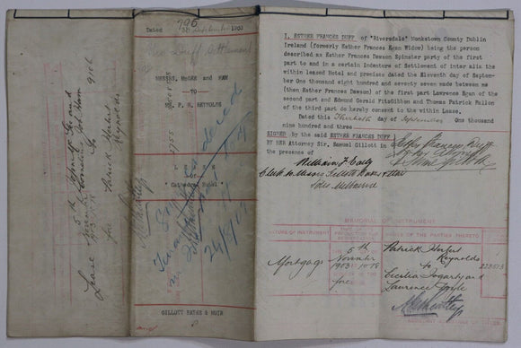 1903 Lease Agreement For Cathedral Hotel Melbourne CBD Australian Manuscript