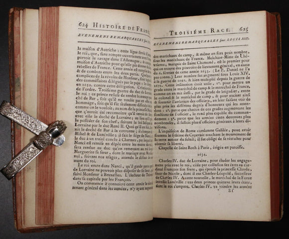 c1751 L'Histoire De France Abrege Chronologique Antiquarian French History Book