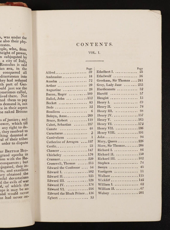 1824 2vol Beginnings Of Biography by I. Taylor Antiquarian British History Books