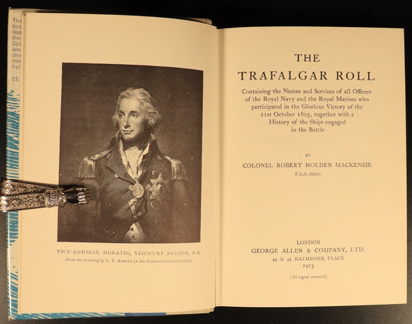 The Trafalgar Roll by RH Mackenzie Military & Maritime Reference Book Facsimile