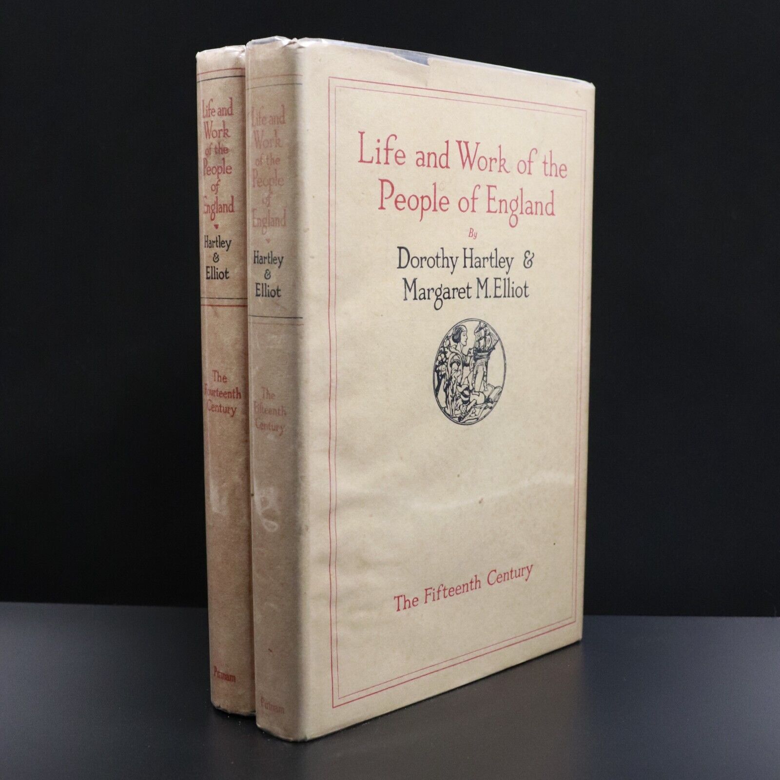 1926 2vol Life & Work Of The People Of England Antique British History Book