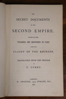 1871 The Secret Documents Of The Second Empire Antique French History Book-2