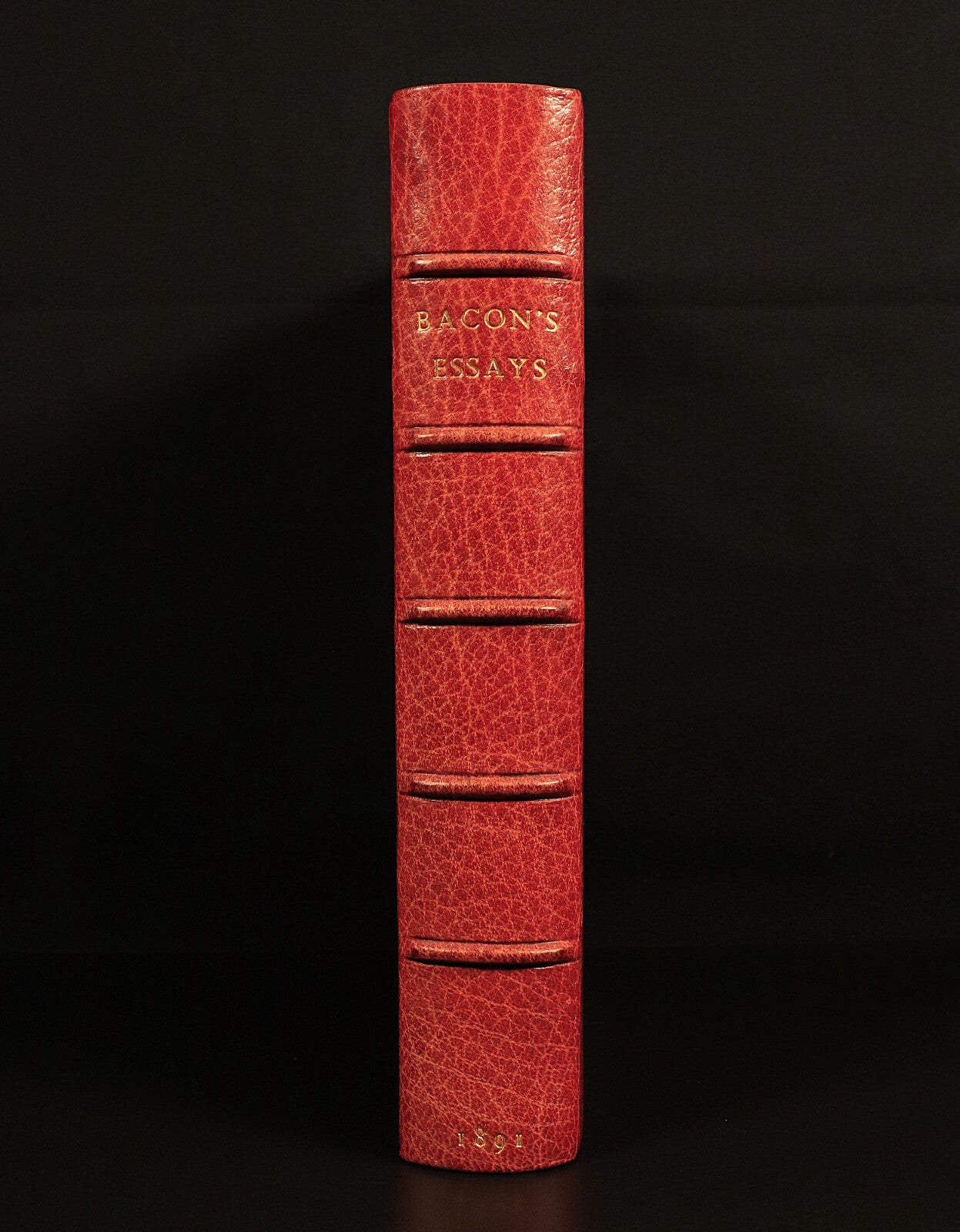 1891 Bacon's Essays Colours Of Good & Evil Antique British Philosophy Book - 0