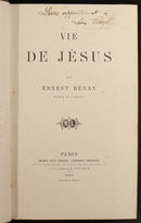 1863 Vie De Jesus by Ernest Renan Antique French Religion & Theology Book-4