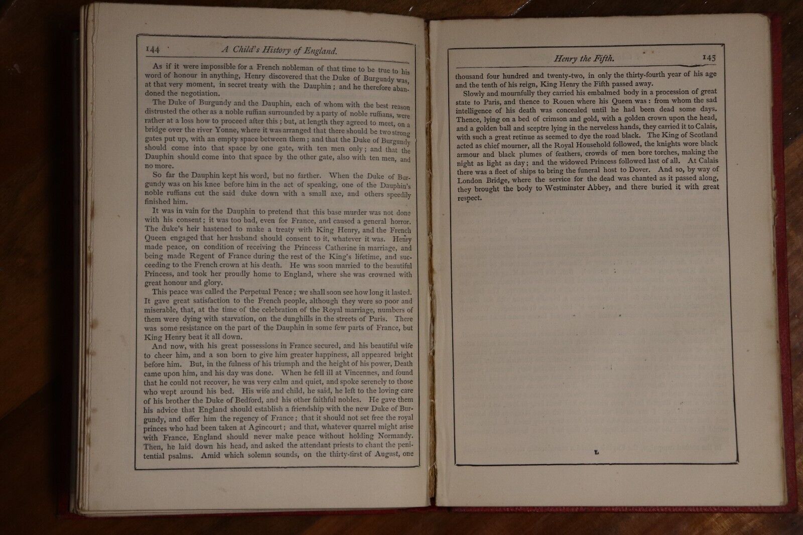 1888 A Child's History Of England by Charles Dickens Antique History Book