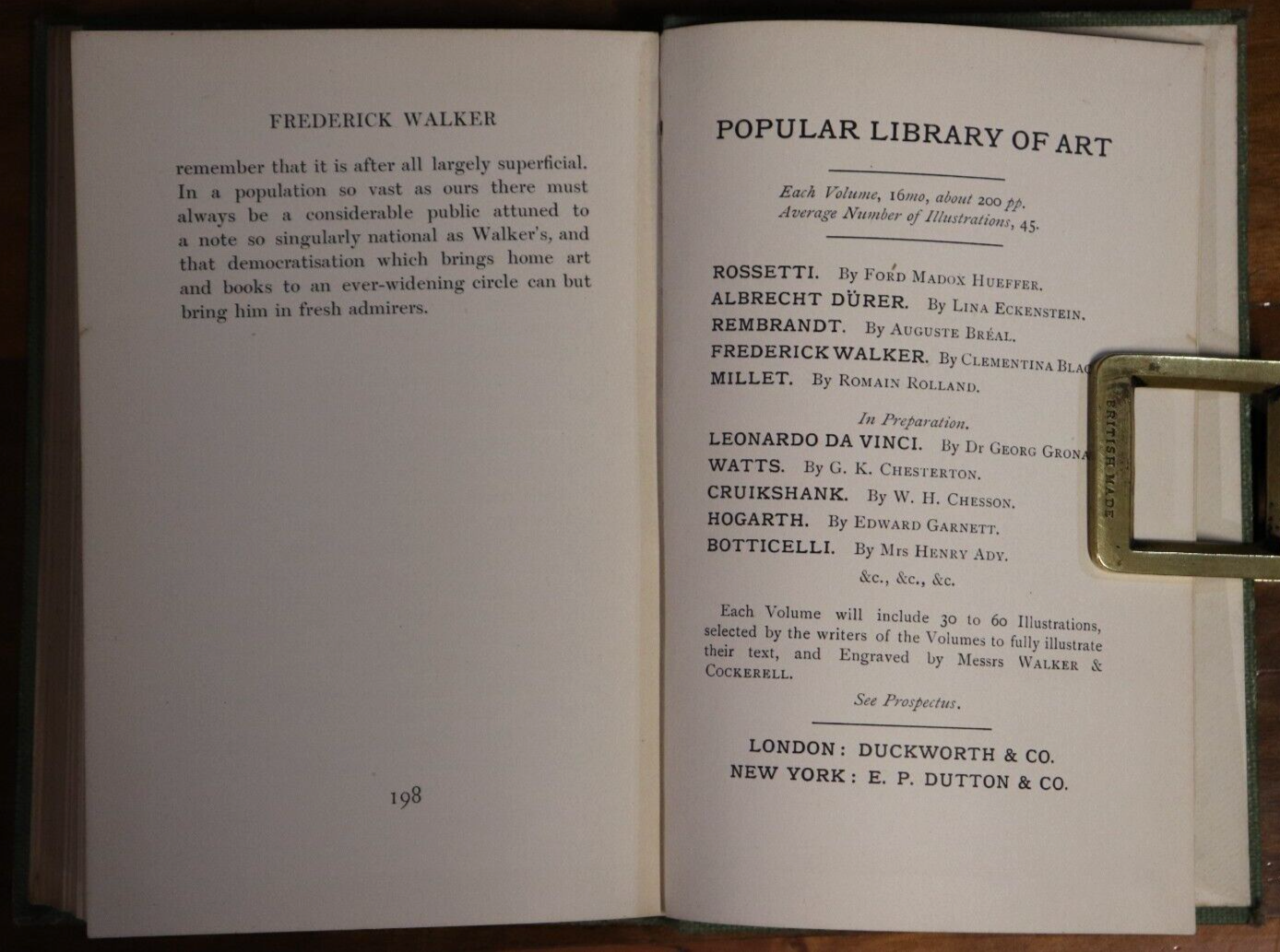 c1900 Fred Walker by Clementina Black Antique British Marxist Fiction Book