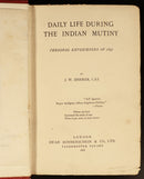 1898 Daily Life During Indian Mutiny by JW Sherer Antique Military History Book-6