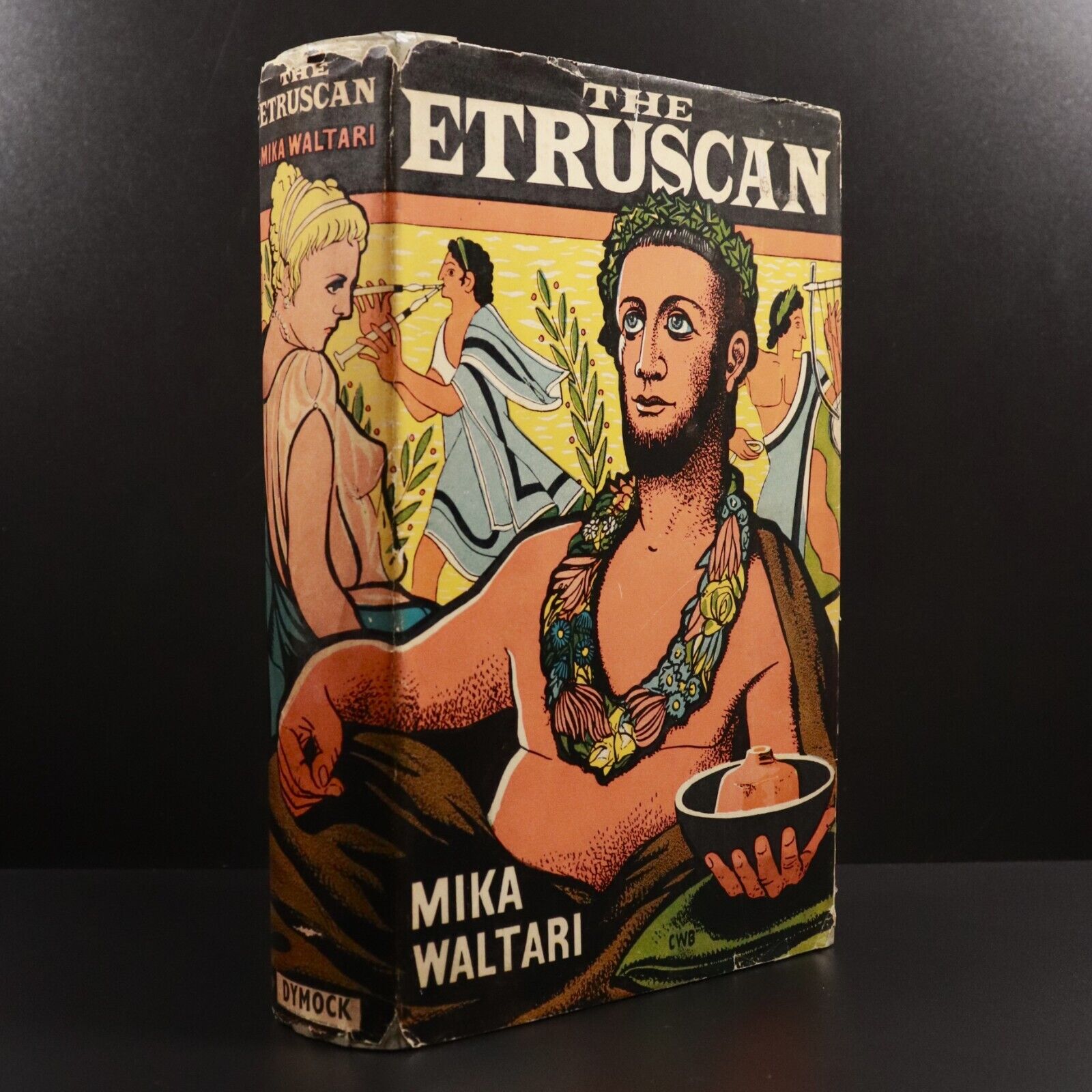 1957 The Etruscan by Mika Waltari Vintage Fiction Book Dustjacket