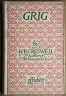 1942 Grig by HB Creswell 1st Edition Antique Architect Fiction Book-1