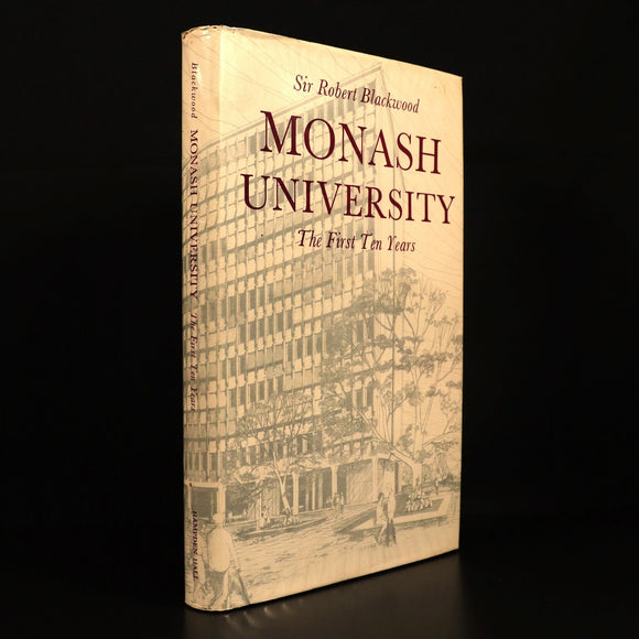 Monash University First Ten Years 1968 Australian History Book SIGNED LETTER