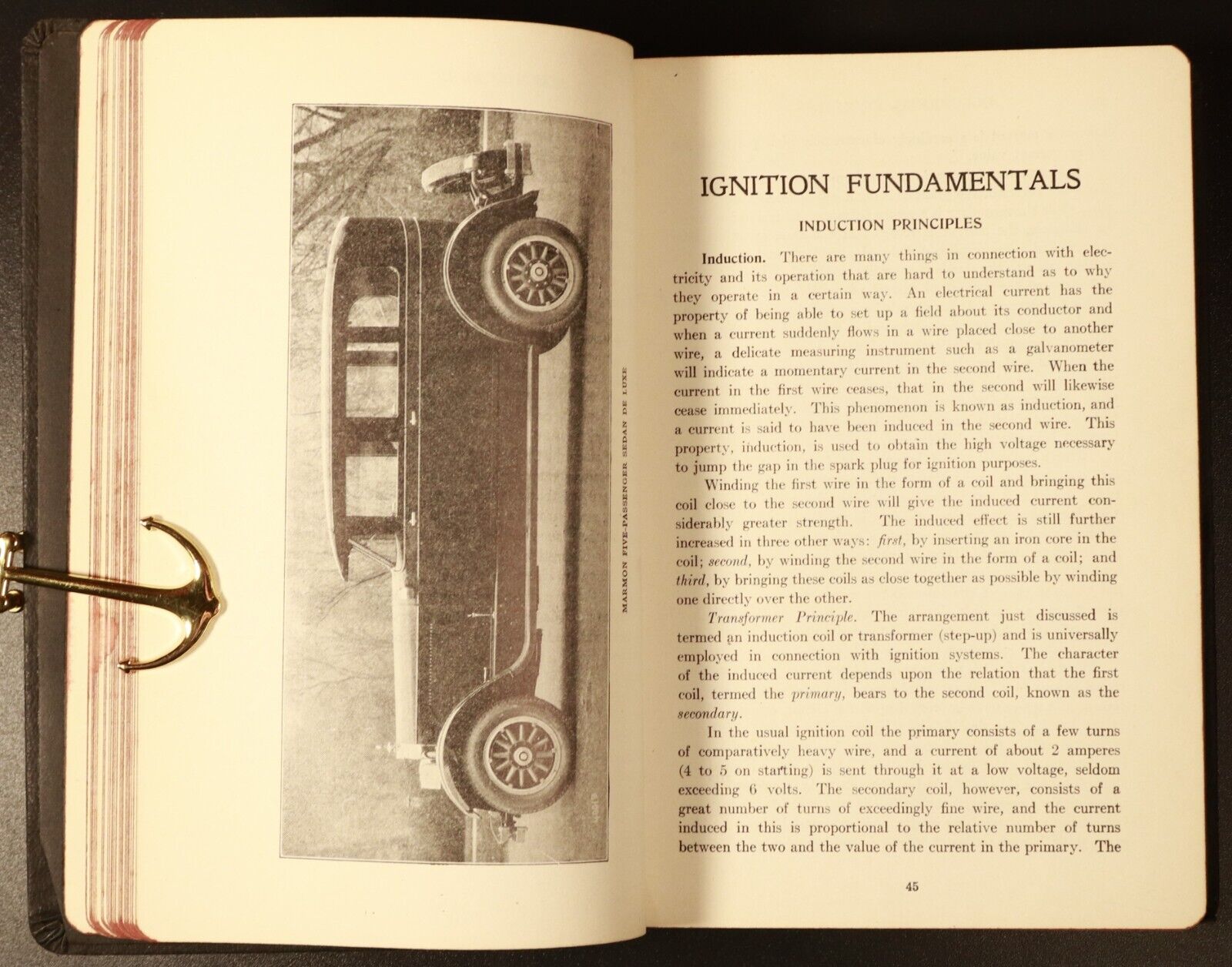 1926 Automobile Engineering Antique Automotive Book American Technical Society