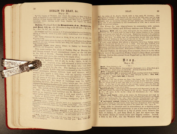 1902 Through Guide Series Ireland Part 1 Antique British Travel Guide w/Maps