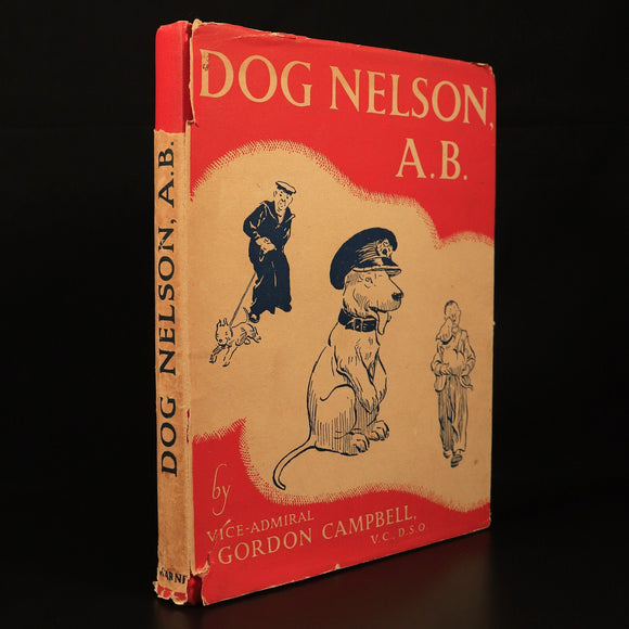 Dog Nelson A.B. by G. Campbell 1938 Antique Maritime Theme Children's Book 1st