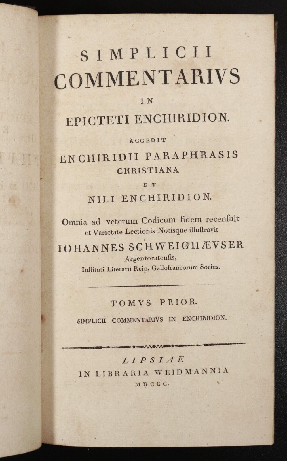 1800 2vol The Enchiridion Handbook Of Epictetus Antiquarian Philosophy Books