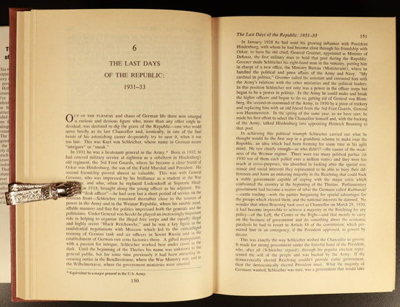 1978 The Rise & Fall Of The Third Reich by W.L. Shirer Military History Book WW2