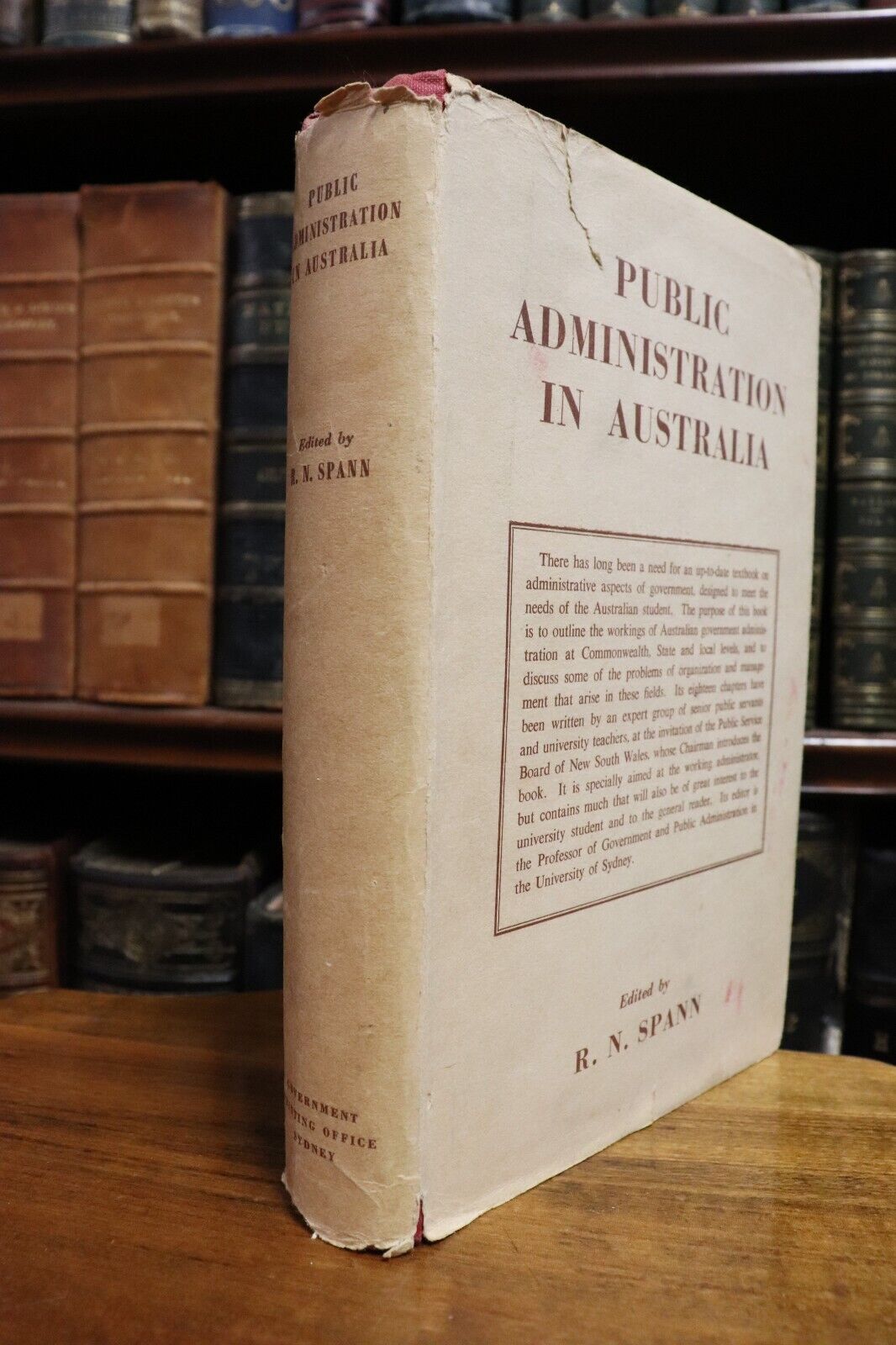 c1959 Public Administration In Australia Australian Government History Book