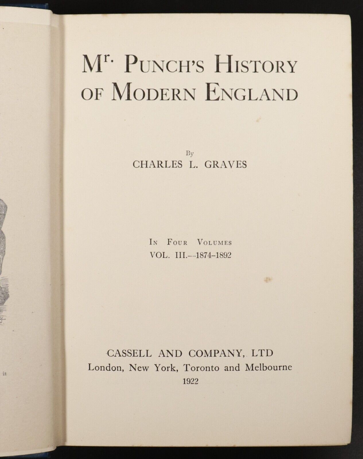 1921 4vol Mr Punch's History Of Modern England Antique British History Book Set