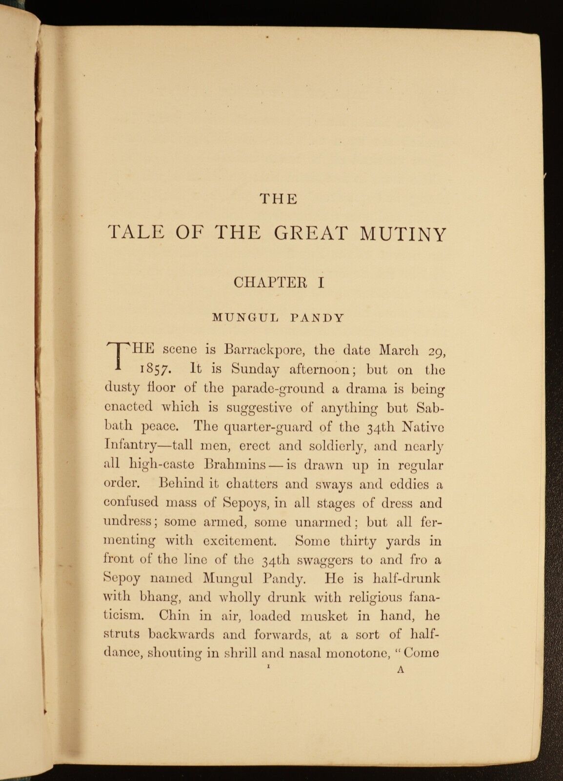 1901 The Tale Of The Great Mutiny Antique Indian History Book w/Maps Illustrated