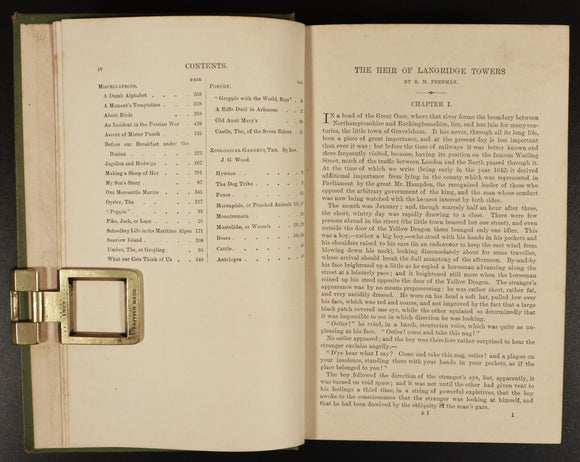 c1890 Adventures Of Two Brave Boys by G.A. Henty Antique Children's Book