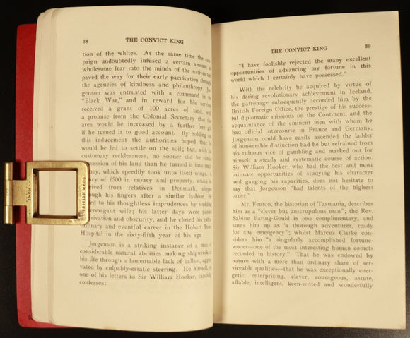 1932 The Convict King Jorgen Jorgenson Australian Convict History Antique Book