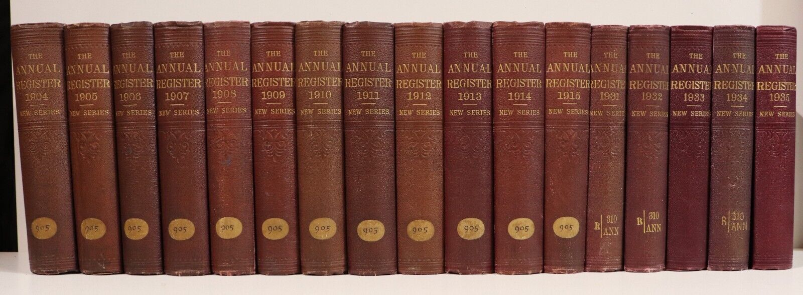 1884-1935 31vol The Annual Register Antiquarian World History Reference Books