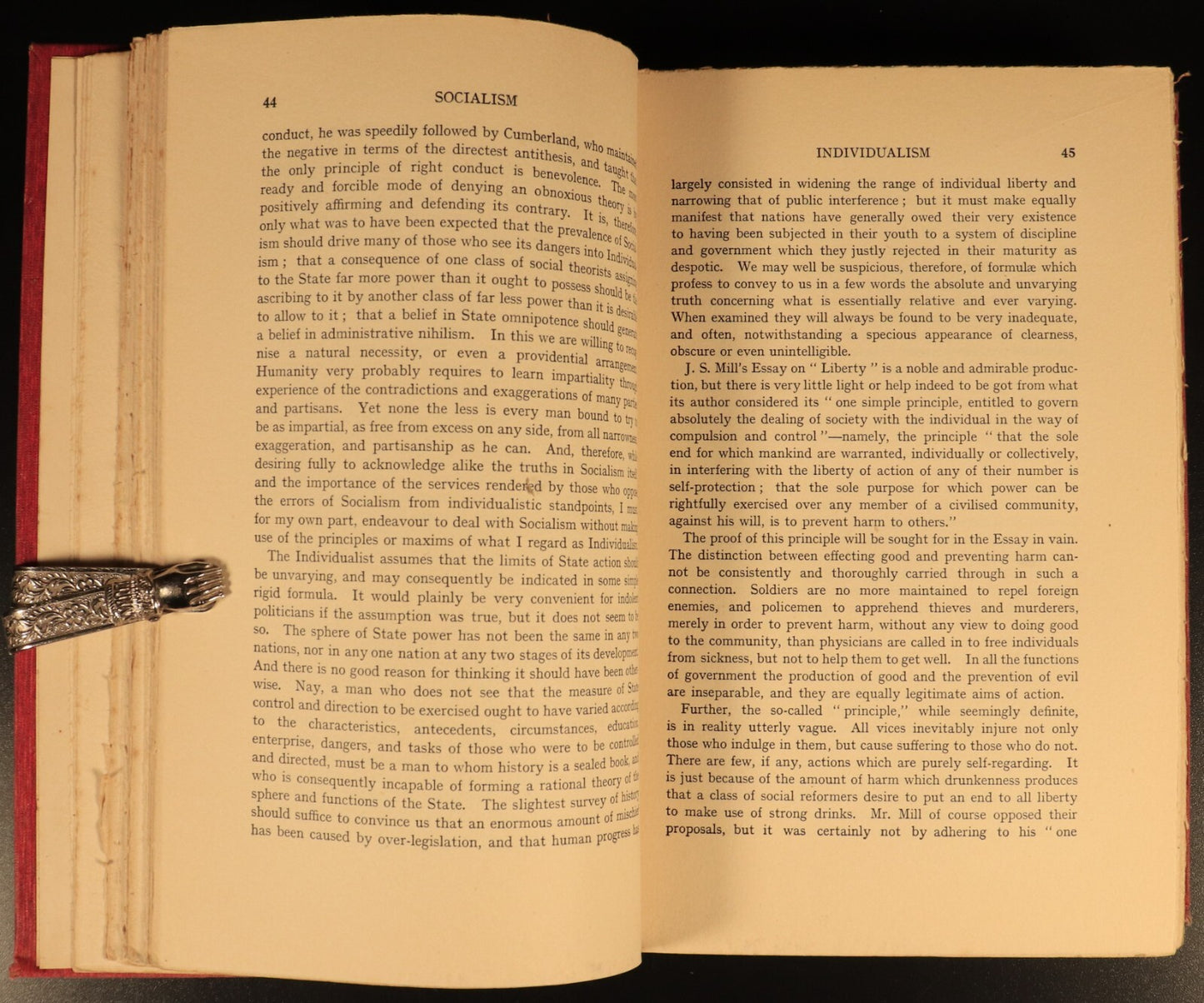 1908 Socialism by Robert Flint Antique Political Reference & Theory Book