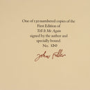 1988 Tell It Me Again by John Fuller British Fiction Book Limited Edition Signed-2