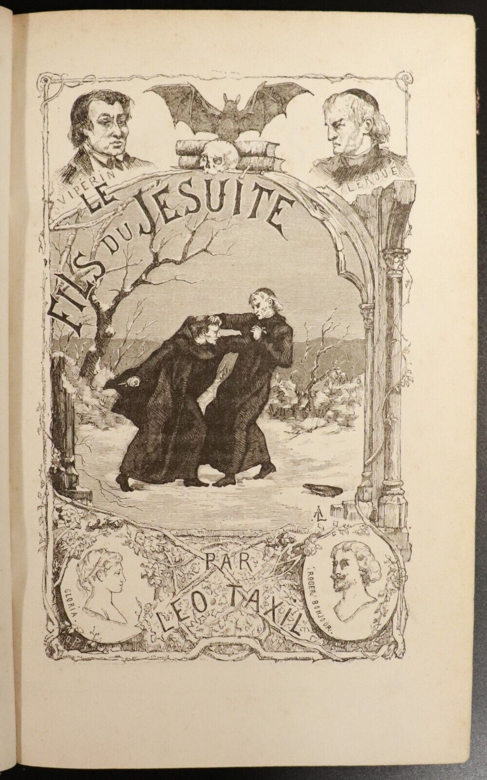 c1879 Le Fils Du Jesuite by Leo Taxil Antiquarian French Theology Book