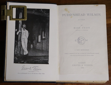 1908 Pudd'nhead Wilson A Tale by Mark Twain Antique American Fiction Book - 0