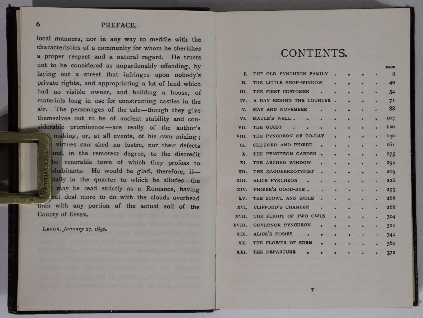 c1931 The House Of The Seven Gables: Nathaniel Hawthorne Antique Fiction Book