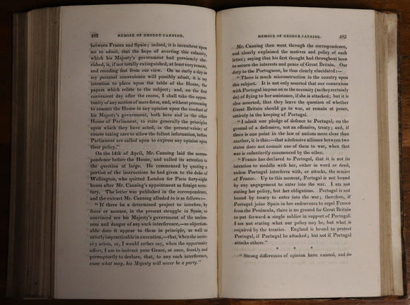 1827 Memoir Of George Canning by LT Rede Antiquarian Political History Book