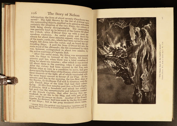 1915 The Story Of Nelson by HFB Wheeler Antique British Military History Book