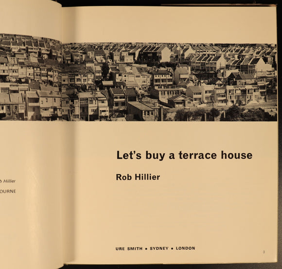 Let's Buy A Terrace House R. Hillier 1968 Australian Architecture Reference Book