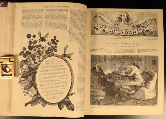 The Girls Own Annual 1883 Antique British Illustrated Girls Book Volume 4