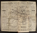 1911 Paris Guide Offert Par L'Hotel St Petersbourg Antique Travel Guide w/Map-3