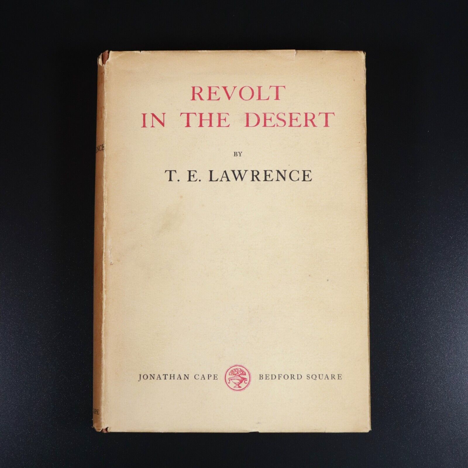 1927 Revolt In The Desert by T.E. Lawrence Antique Military History Book 1st Ed