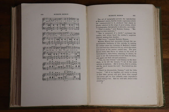 1896 Modeste Mignon by Honoré de Balzac Antique French Fiction Biography Book