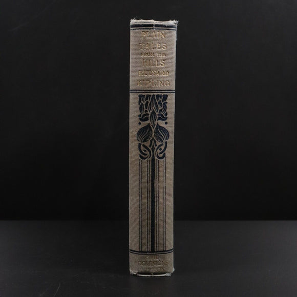 1913 Plain Tales From The Hills by Rudyard Kipling Antique Fiction Book