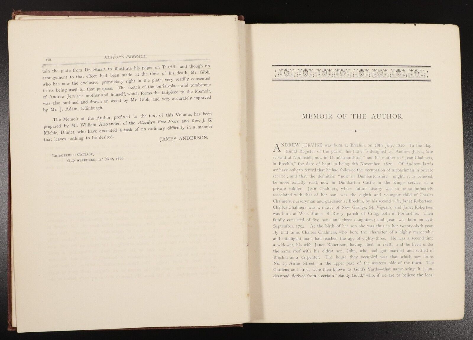 1879 Epitaphs & Inscriptions In Burial Ground Old Buildings Antique History Book