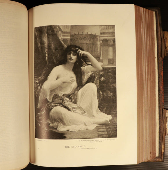 c1880 The Holy Bible Commentaries Of Scott & Henry Antiquarian Illustrated Bible