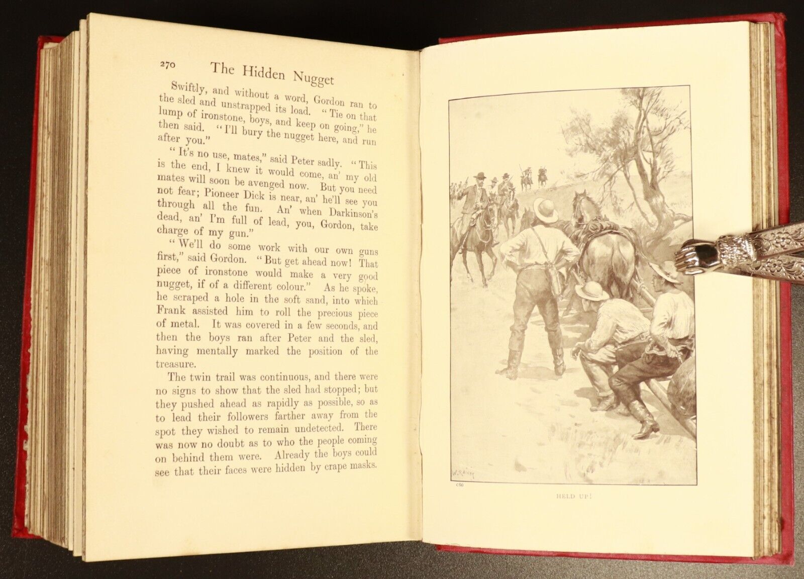 1910 The Hidden Nugget Story Of Australian Goldfields Antique Fiction Book 1st