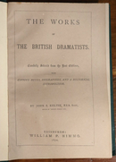 1870 The Works Of The British Dramatists Antique British History Book-4