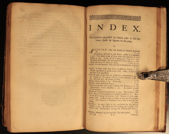 1750 The Spirit Of The Laws by M. De Secondat Antiquarian Legal History Book V2